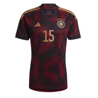 Maglie da calcio Germania Niklas Sule #15 Seconda Maglia Mondiali 2022 Manica Corta